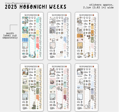 2025 Hobonichi Weeks Monthly Kits