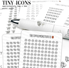 Tiny Icons - Fitness (washi paper)