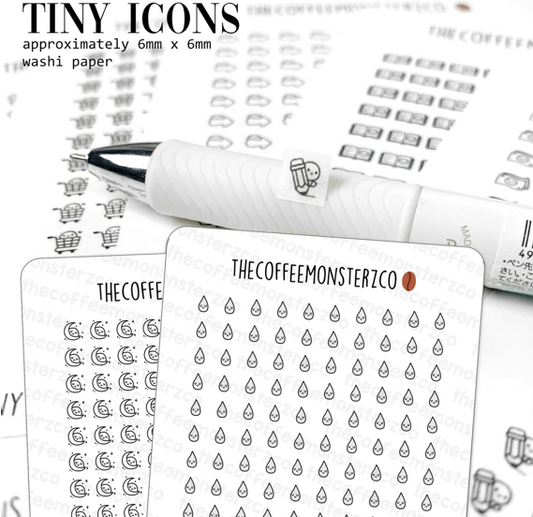 Tiny Icons - Daily Life (washi paper)