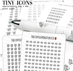 Tiny Icons - School & Work (washi paper)