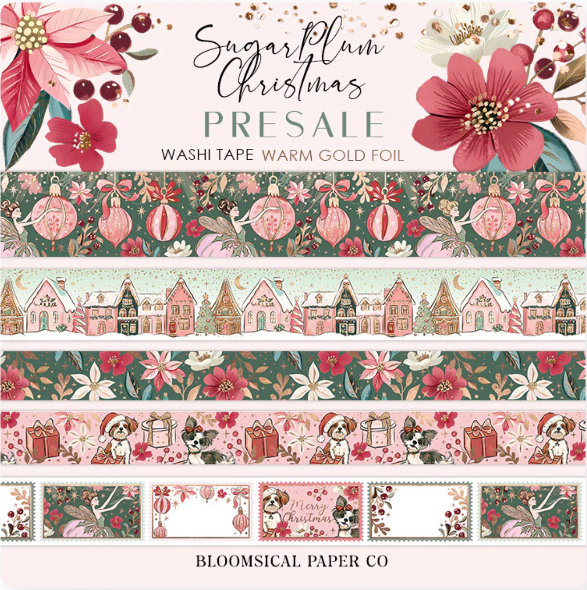 Sugar Plum Christmas Washi Tape Collection