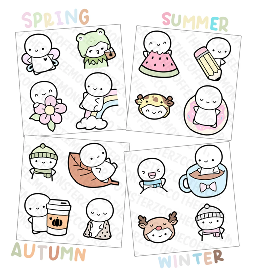 Seasonal - Sticker Seals