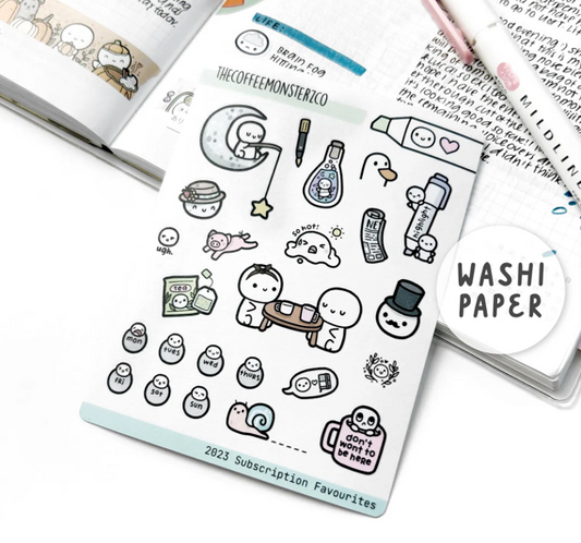 2023 Subscription Favourites Sampler - Washi Paper