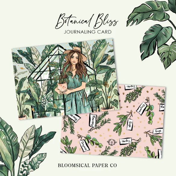 Botanical Bliss Journaling Card