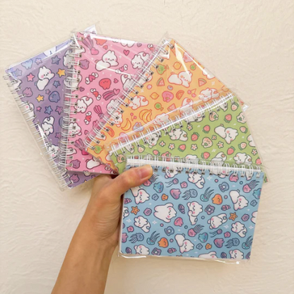 A6 Bunny Patterned Reusable Sticker Books