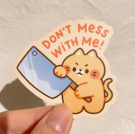 Don't mess with me sticker