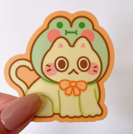 Frog Cat sticker