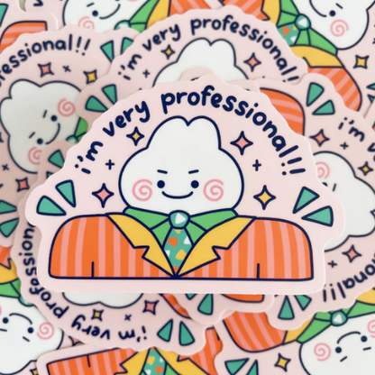 I'm Very Professional Bunny Sticker