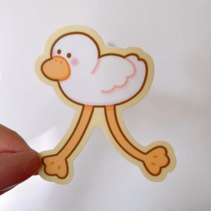 Leggy Duck Sticker