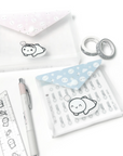 Misfit Plastic Gusset Sticker Envelope