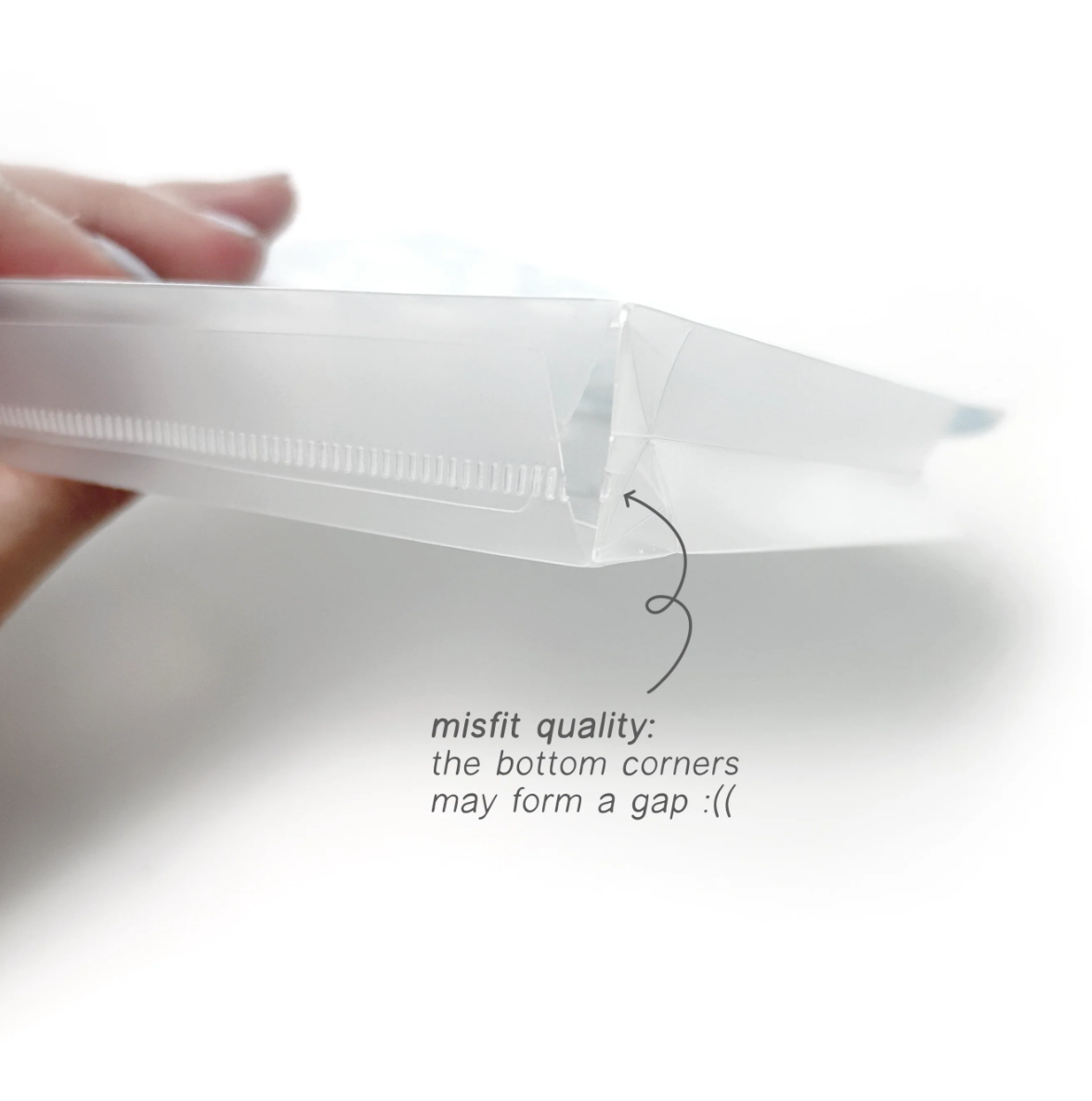 Misfit Plastic Gusset Sticker Envelope