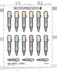 Large Marker Doodles Sticker Sheet