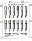 Large Marker Doodles Sticker Sheet