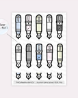 Fountain Pens & Inks Sticker Seals