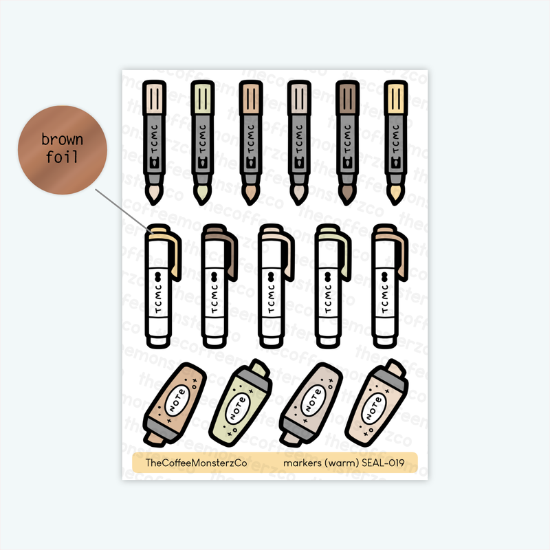 Markers Sticker Seals
