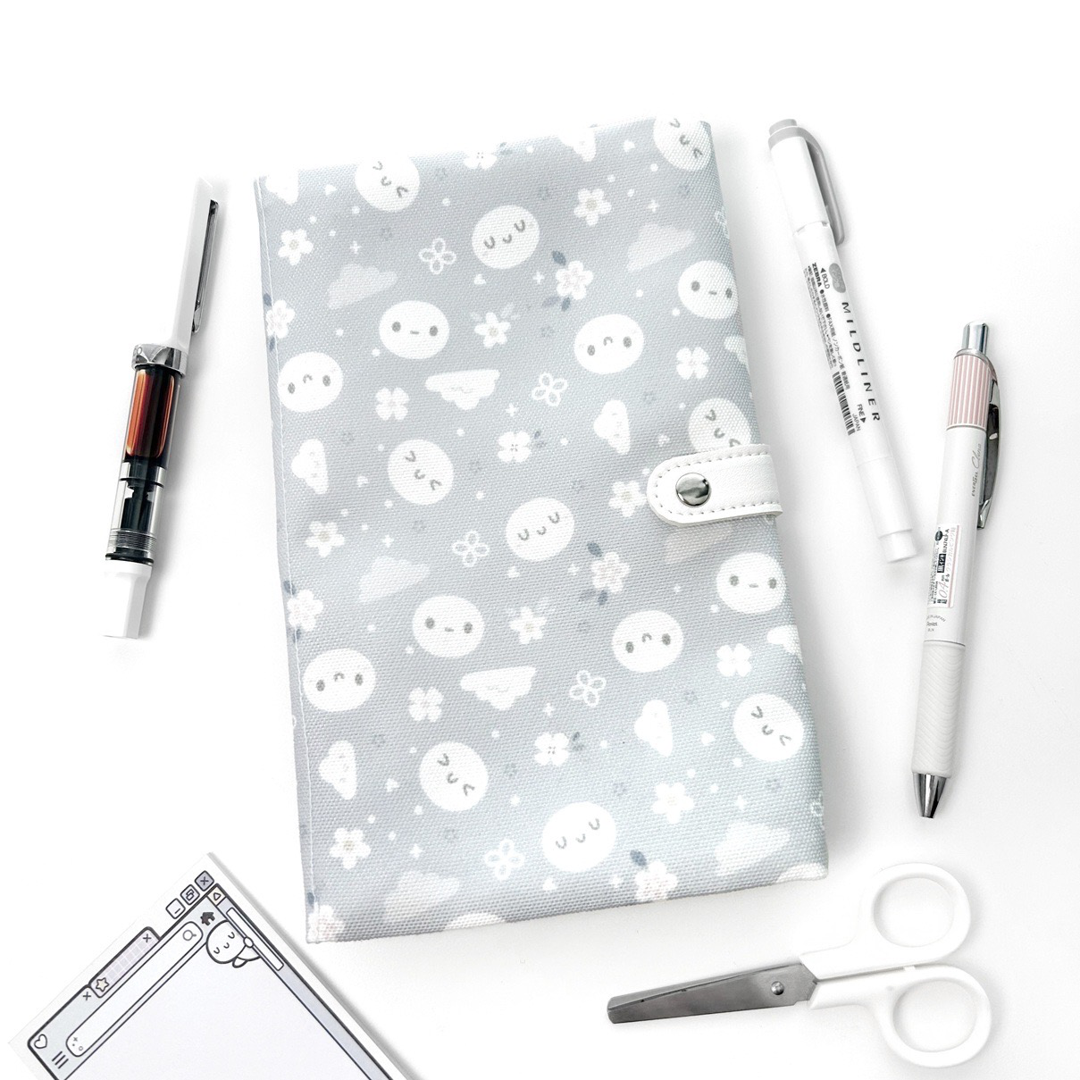 Grey Area Tri-Fold Stationery Pouch