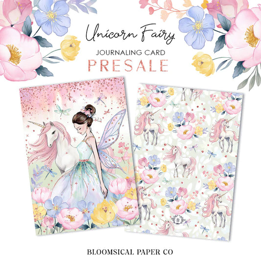 PRESALE Unicorn Mermaid Journaling Card