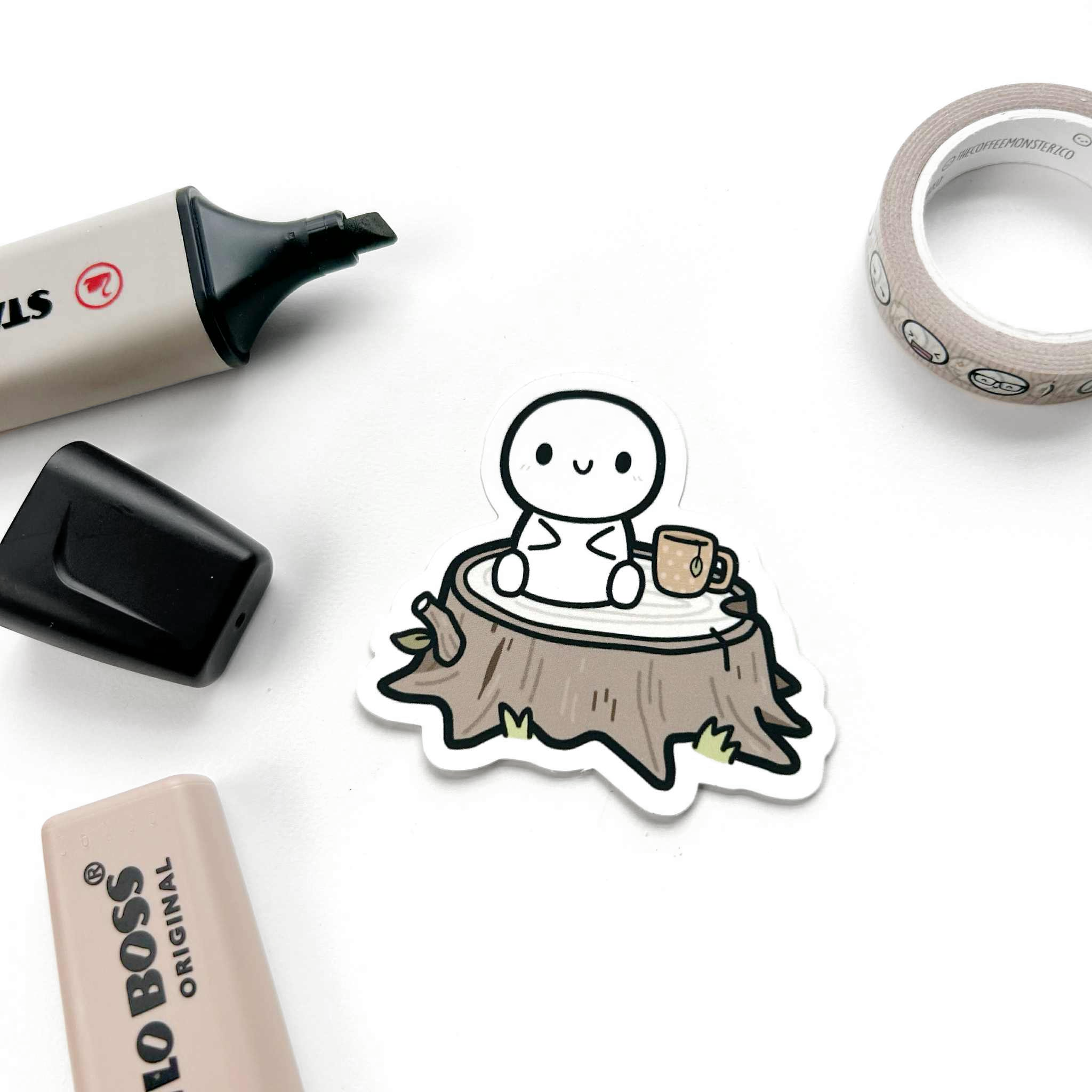 Mid-Afternoon Stump Vinyl Stickers – Suteki Stickers