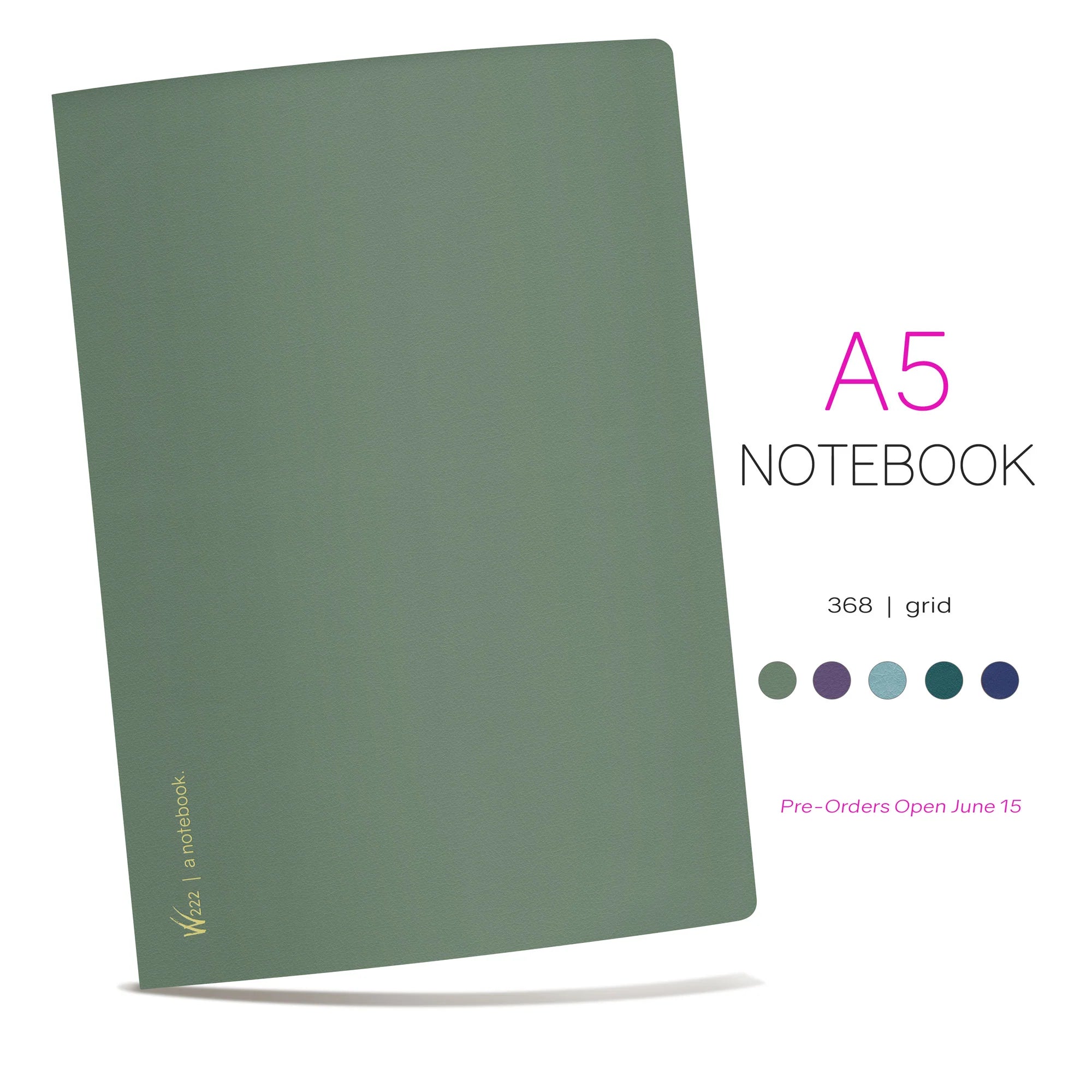 Wonderland222 A5 Grid Notebook