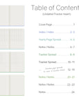 Wonderland222 A5 Trackers Planner Insert