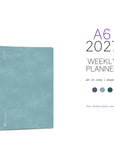 Wonderland222 A6 2027 Weekly Planner All-in-One Stacked Weekends