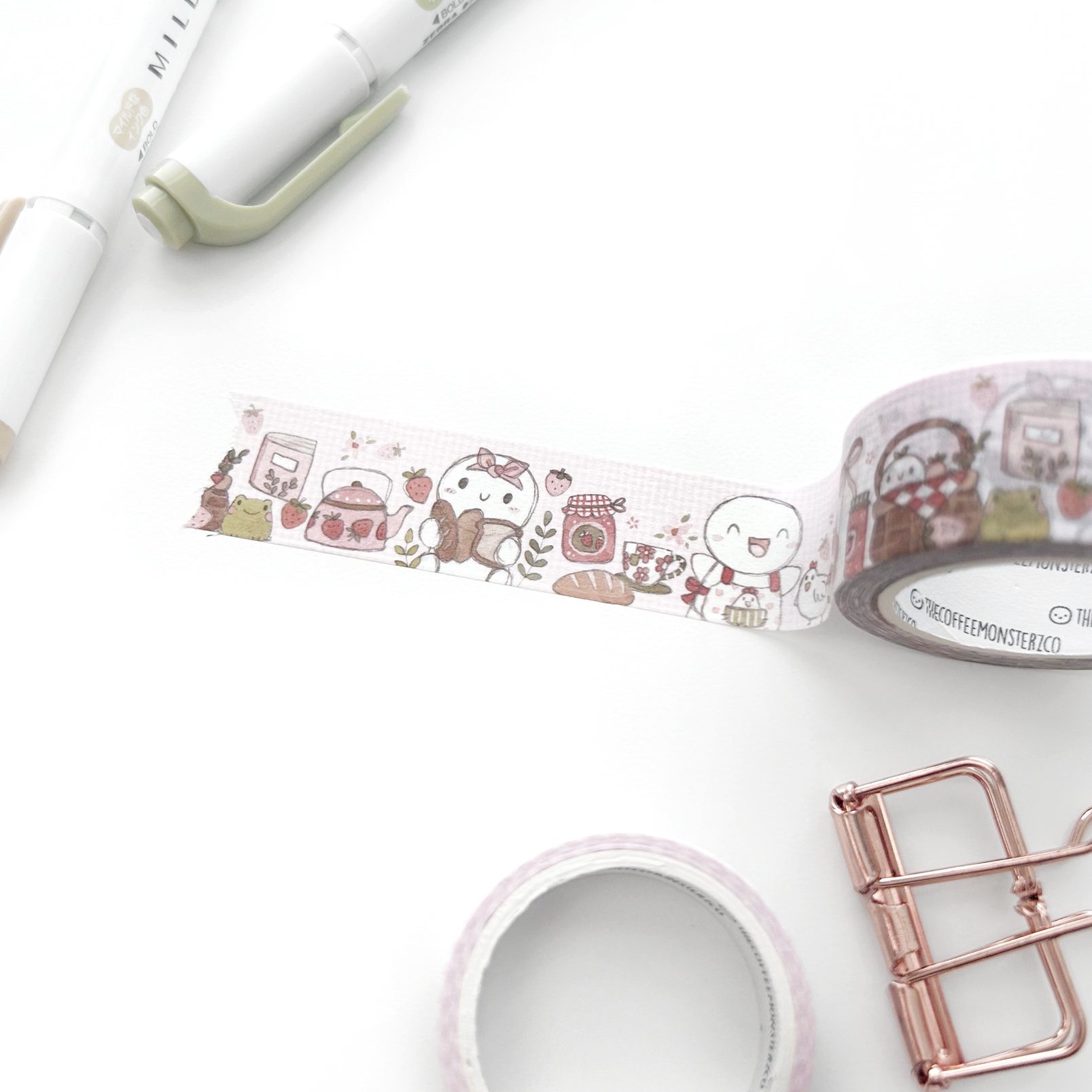 Strawberry Picnic Washi Tape