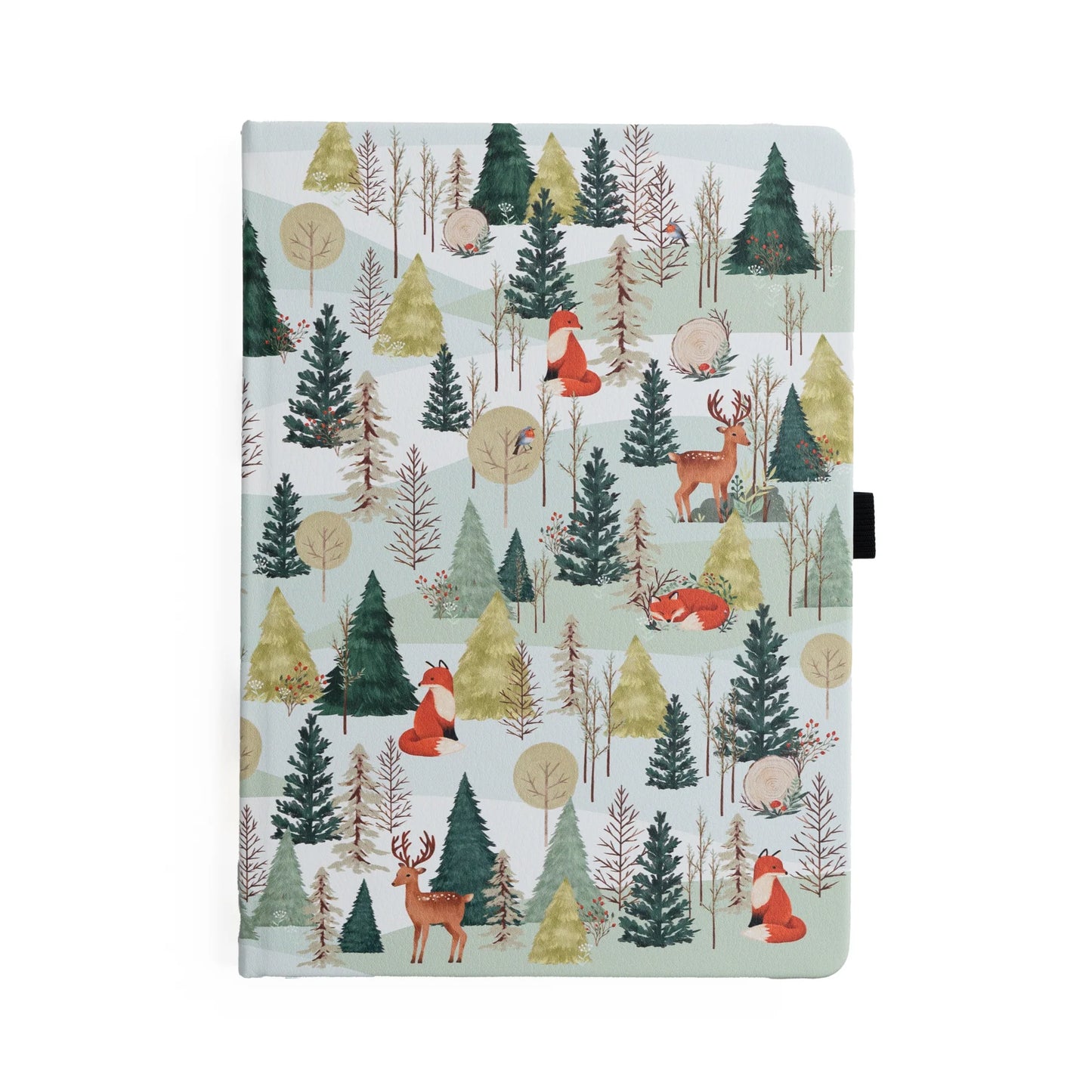 Fox In Winter Woods: A5 Dot Grid Notebook