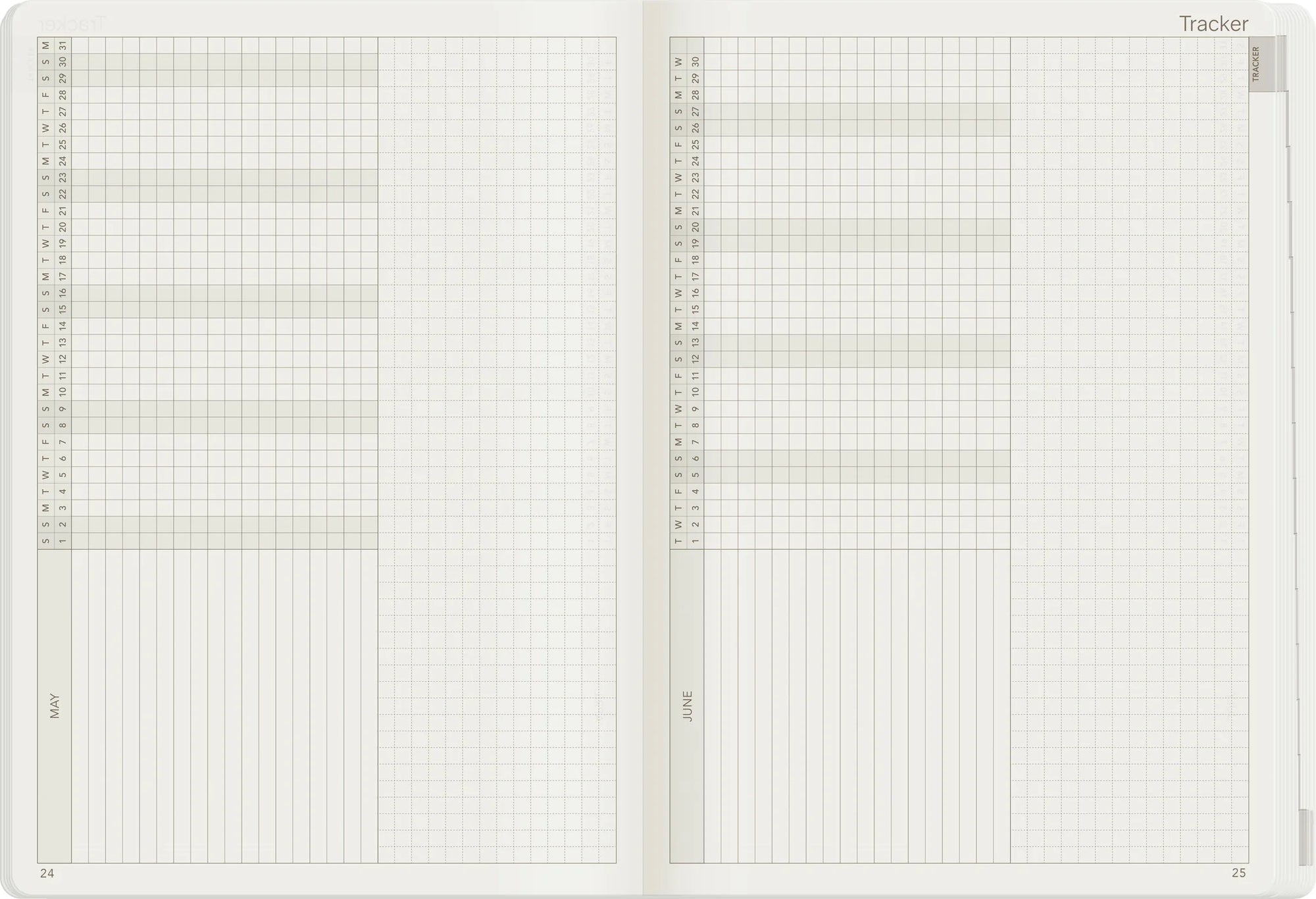 Wonderland222 A5 2027 Weekly Planner Core Stacked Weekends