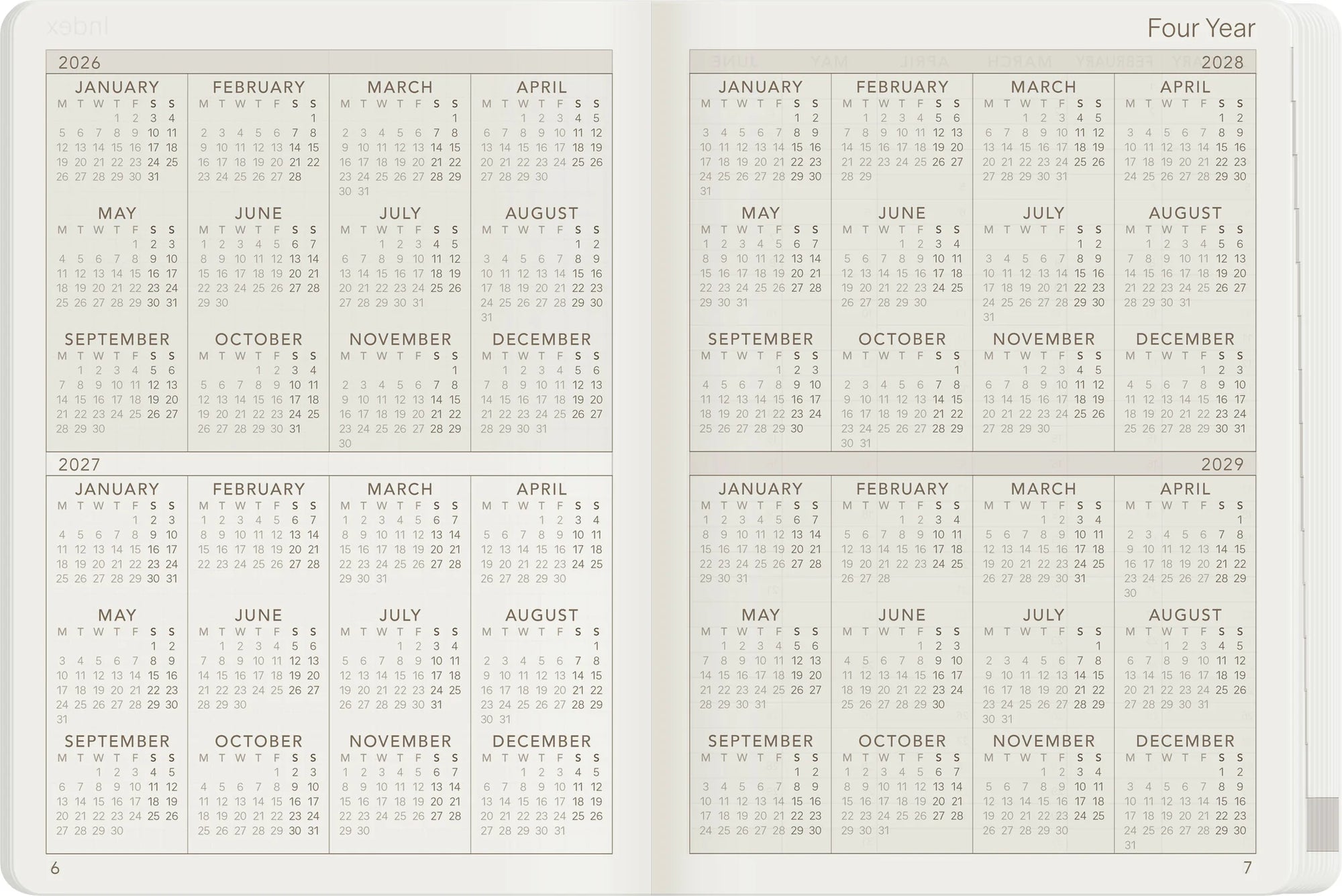 Wonderland222 A6 2027 Weekly Planner All-in-One Monthly