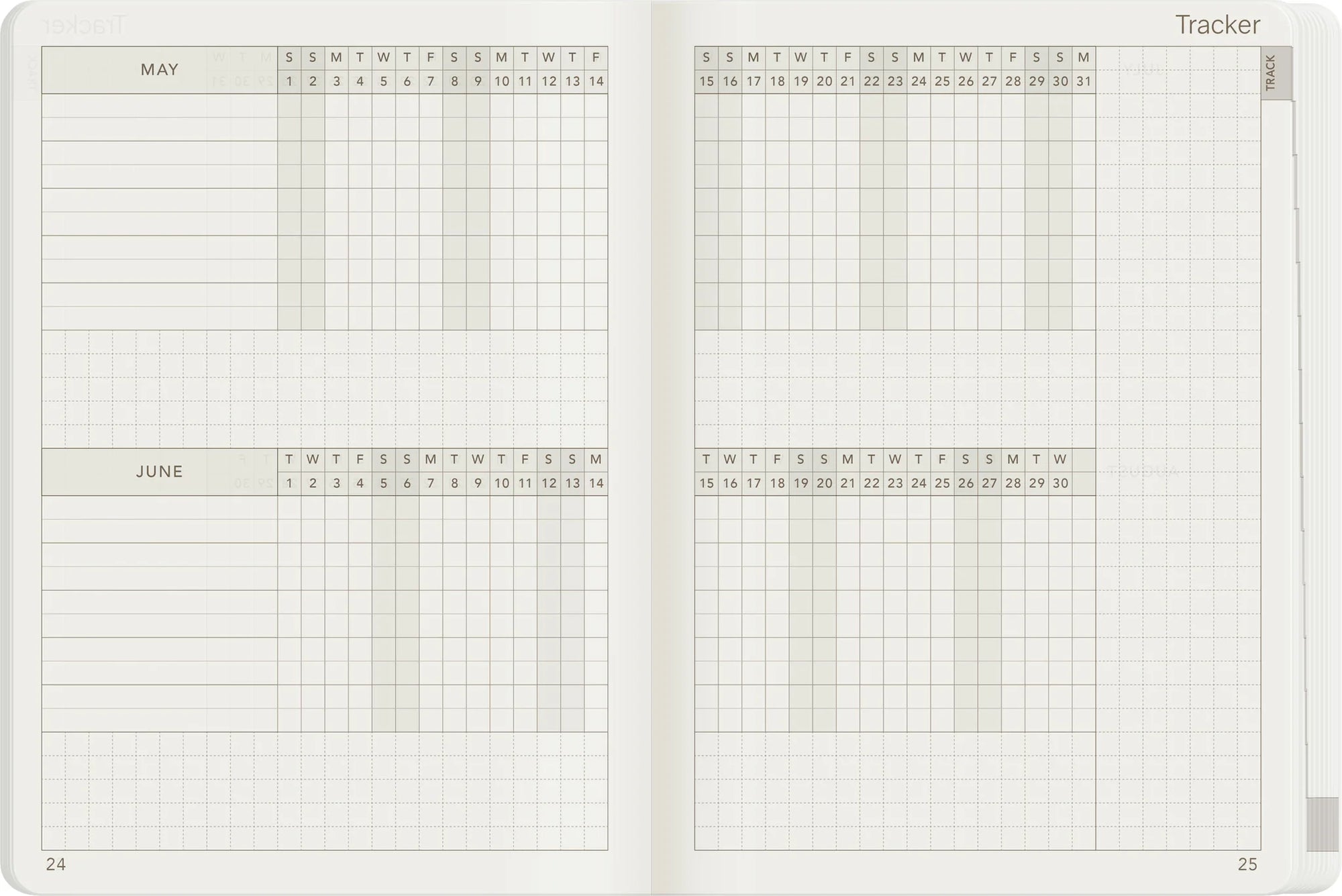 Wonderland222 A6 2027 Weekly Planner All-in-One Monthly