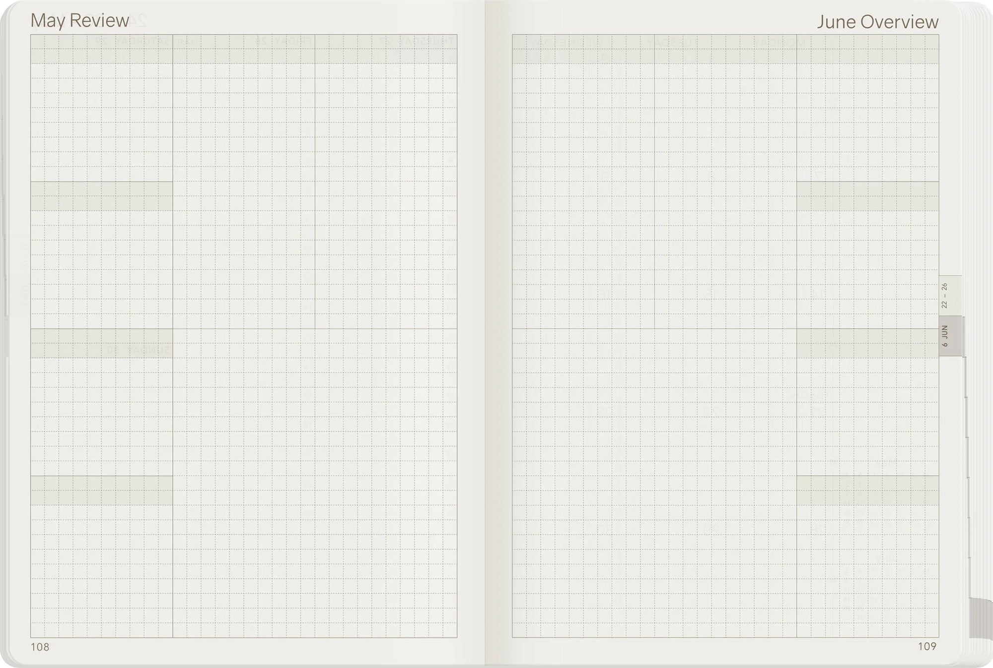 Wonderland222 B6 2027 Weekly Planner Core Horizontal