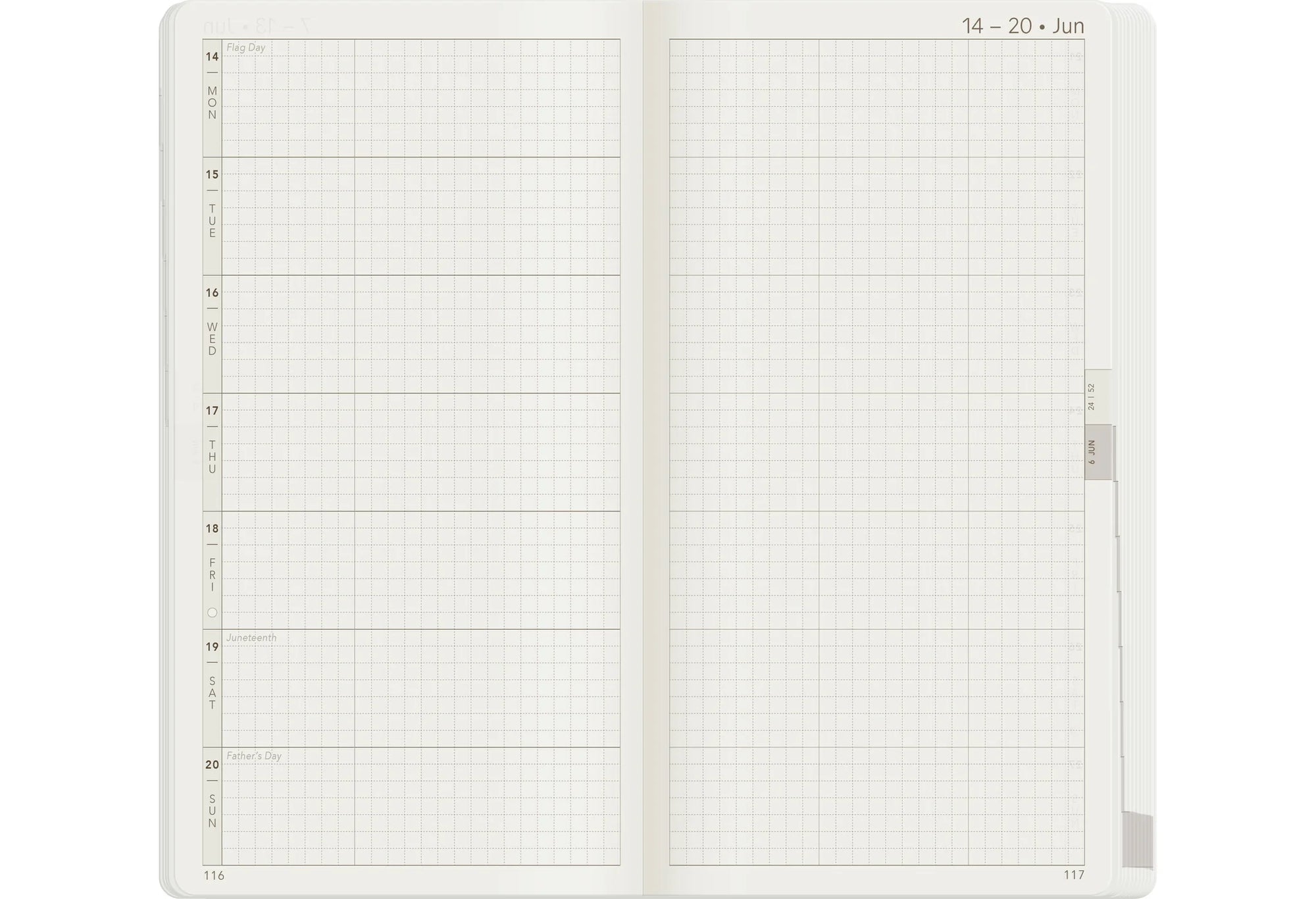 Wonderland222 W1 2027 Weekly Planner Core Horizontal