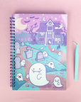 Spooky Ghost Graveyard Reusable Sticker Book