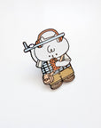 Music on the Train Enamel Pin