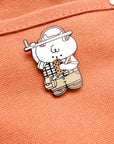 Music on the Train Enamel Pin