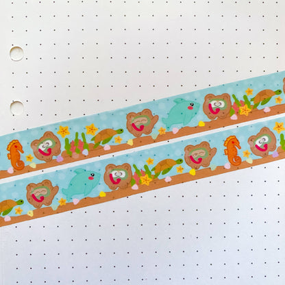 Cute Bear Pochi Under the Sea Summer Edition Washi Tape