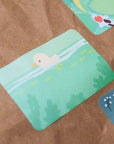 Ducks in Koi Pond Paper Roll Labels