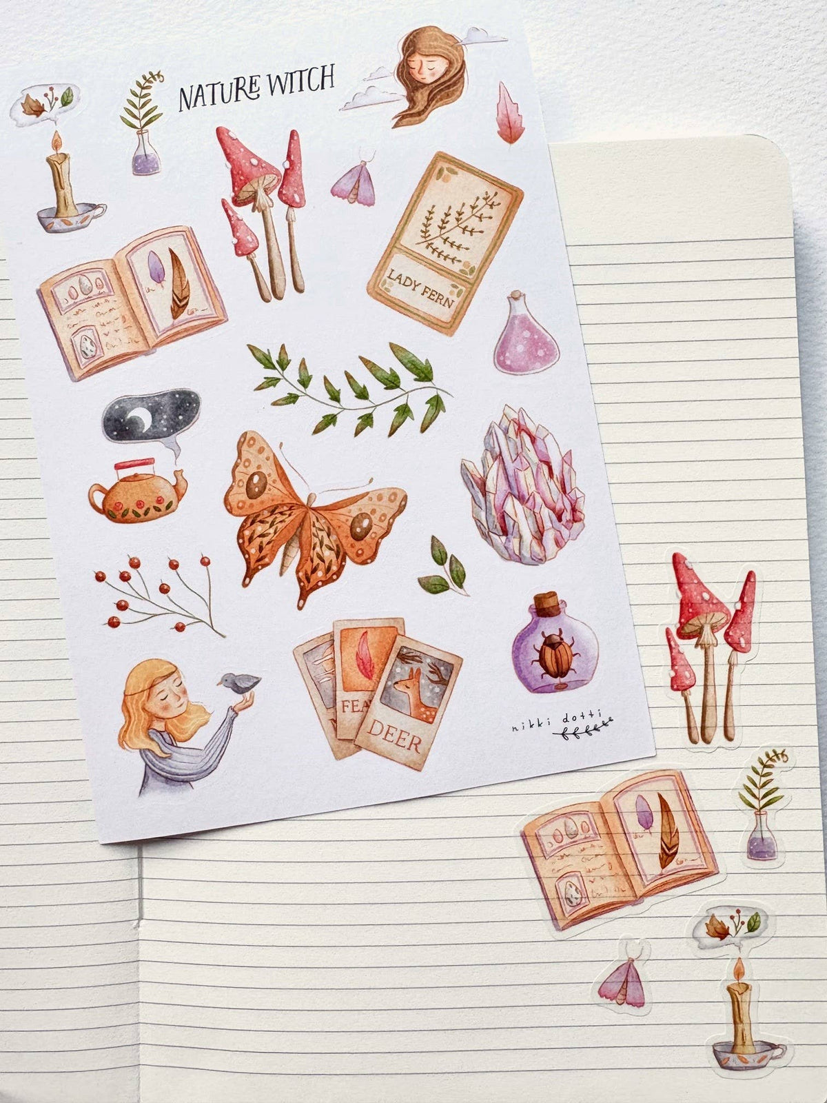 Nature Witch Sticker Sheet