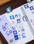 Rabbit and Shooting Stars Washi Sticker Sheet