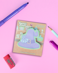 Witch Hat & Little Bat Sticky Note Pad