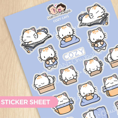 Sticker Sheet - Cozy Cats