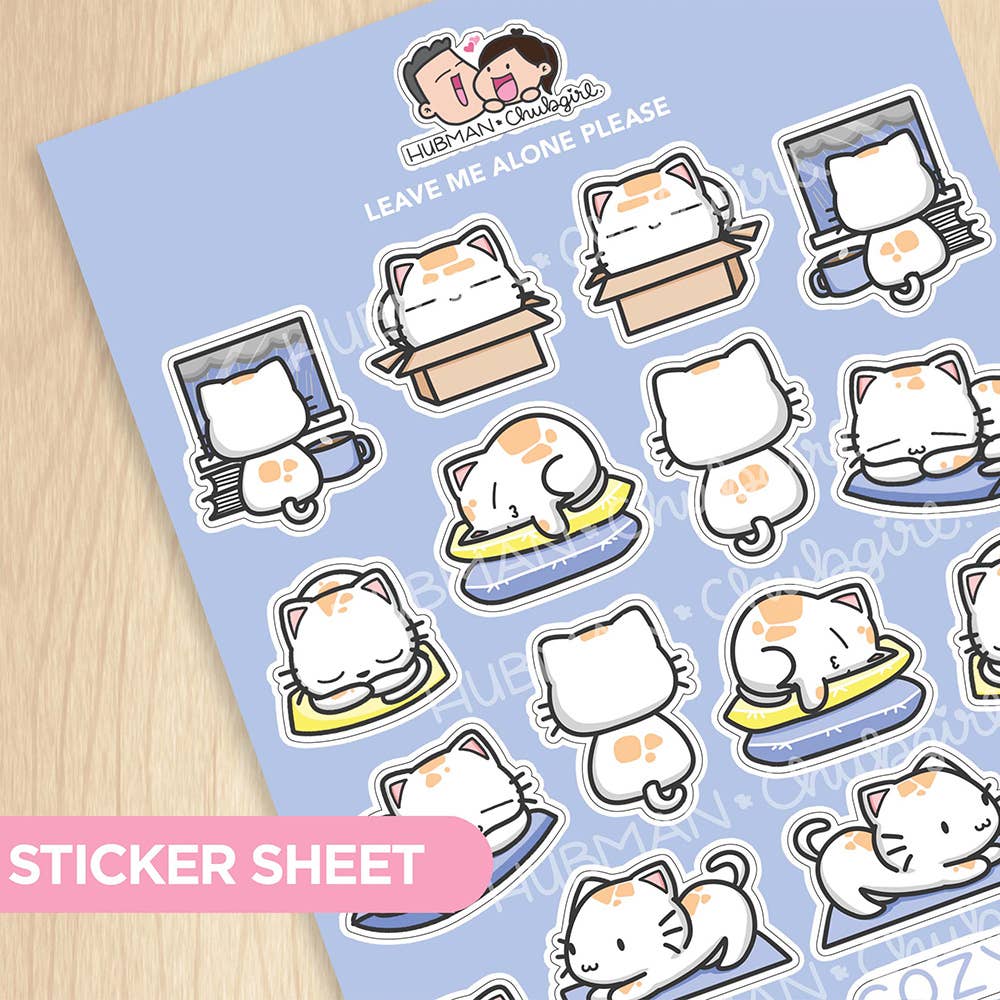 Sticker Sheet - Leave Me Alone Please