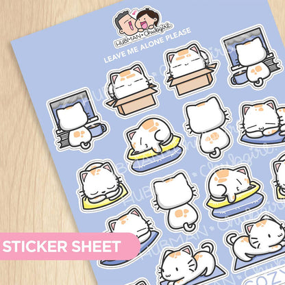 Sticker Sheet - Leave Me Alone Please