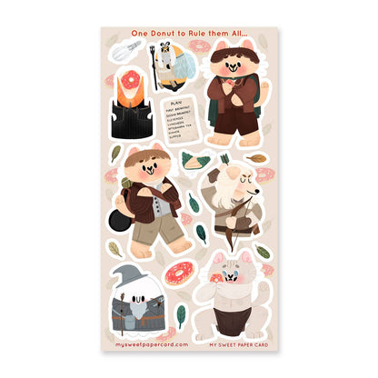 One Donut to Rule Them All - Stickers Sheet