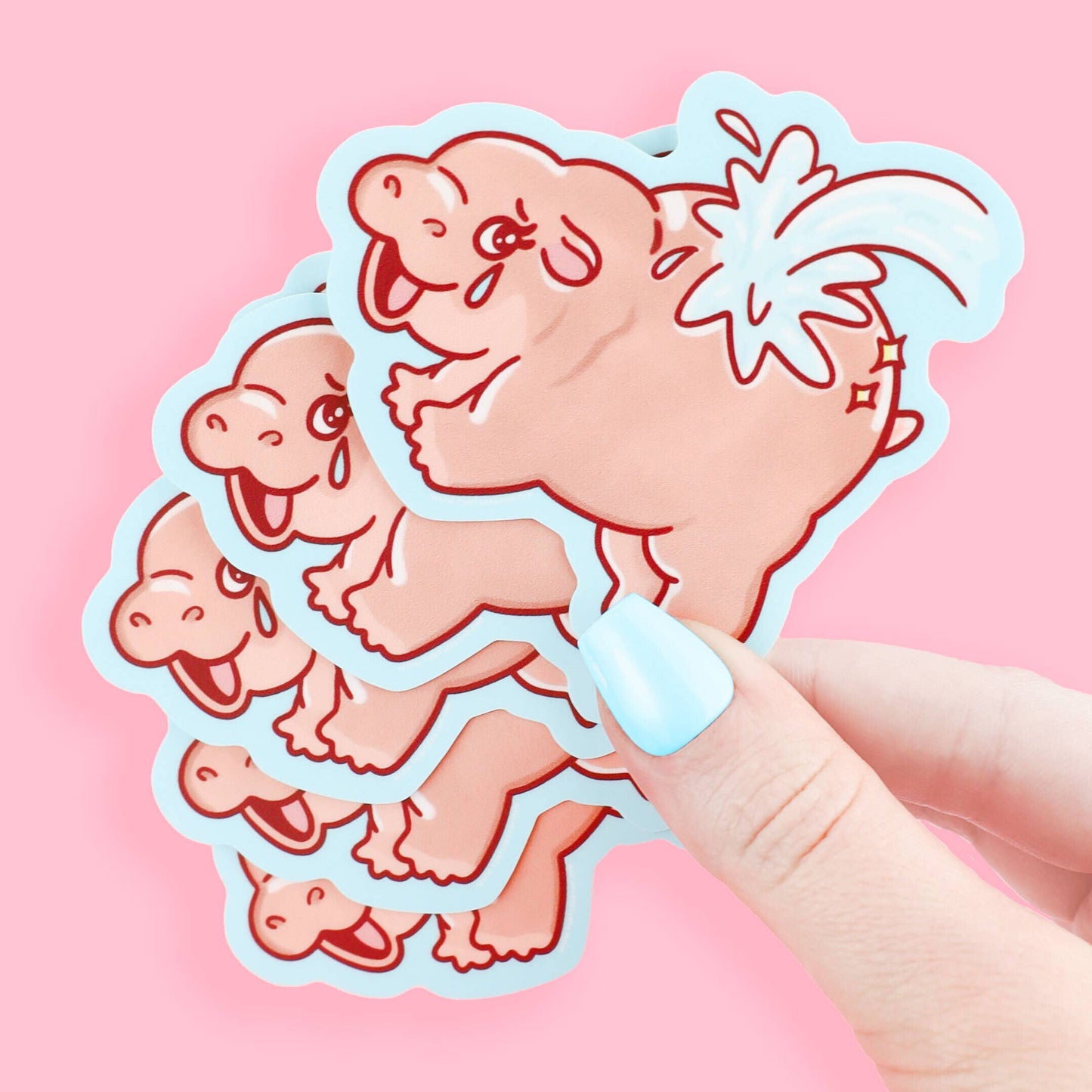 Crybaby Hippo Vinyl Sticker