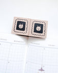 Kubo and Lucy Wooden Rubber Stamps