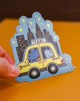 NYC Taxi Ride Holographic Vinyl Sticker