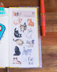 Neighborhood Cats Washi Sticker Sheet