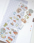 Cafe Journaling PET Sticker Sheet