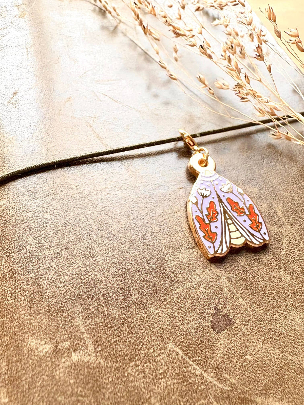 Moth Enamel Charm